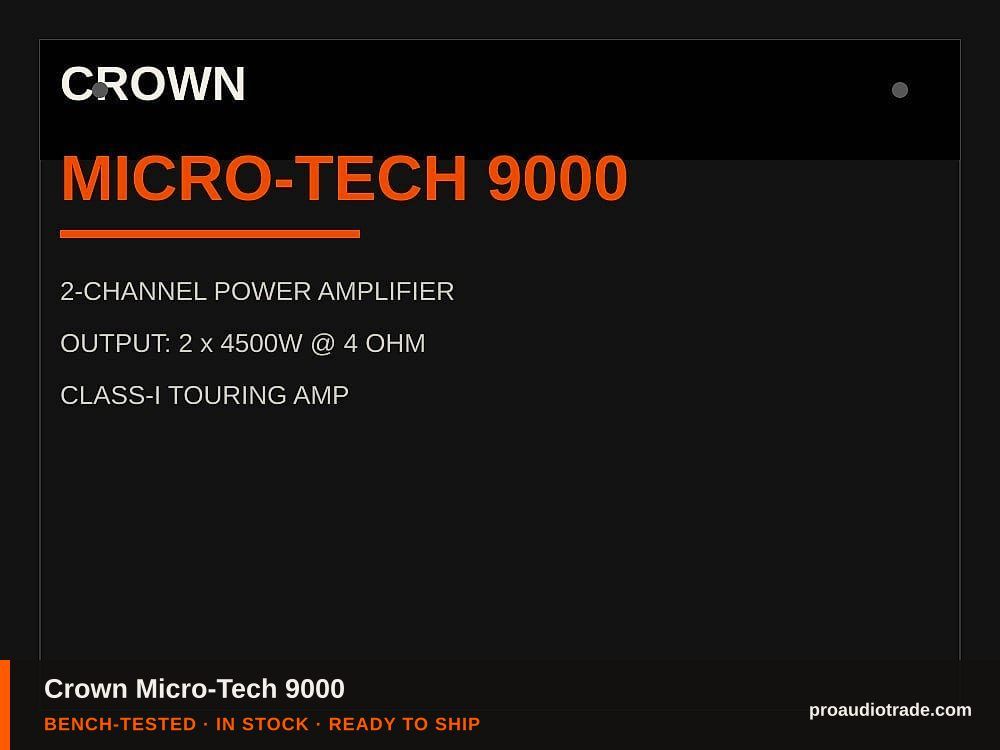 Crown Micro-Tech 9000