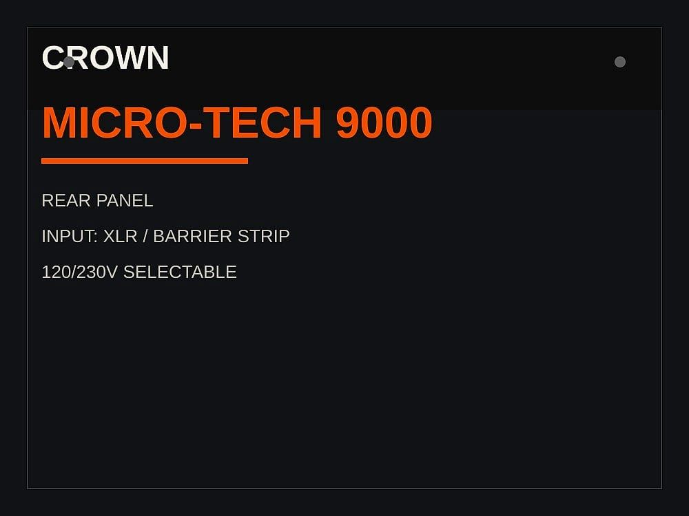 Crown Micro-Tech 9000 02